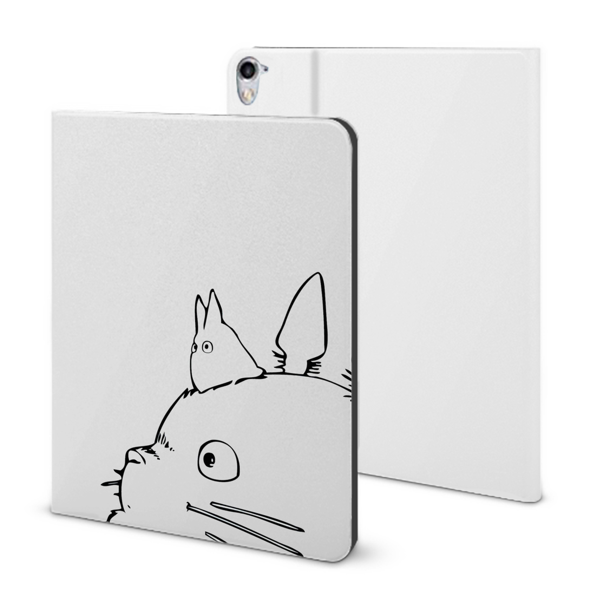 （画像用） となりのトトロ 草壁メイ 草壁サツキ My Neighbor Totoro Satsuki Kusakabe Mei Kusakabe IPad ケース ブック型 PUレザー TPU 耐衝撃 軽量 薄型 ペン収納なし 全面保護 IPad 各モデル対応